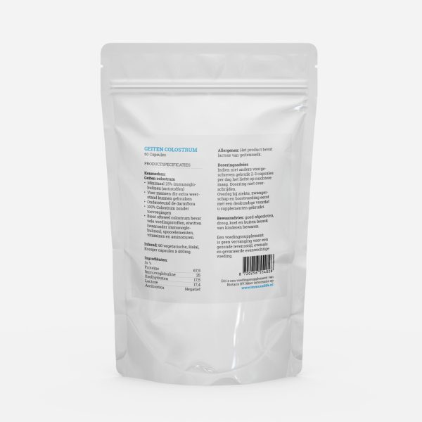 Geiten colostrum etiket